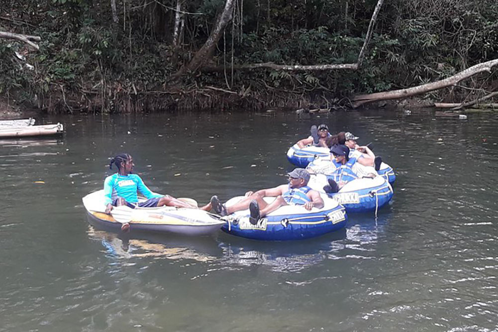 River Tubbing @ Lethe Village  - Irie Zayne Taxi and Tours Jamaica - www.iriezaynetaxiandtoursjamaica.com - www.iriezaynetaxiandtoursjamaica.net
