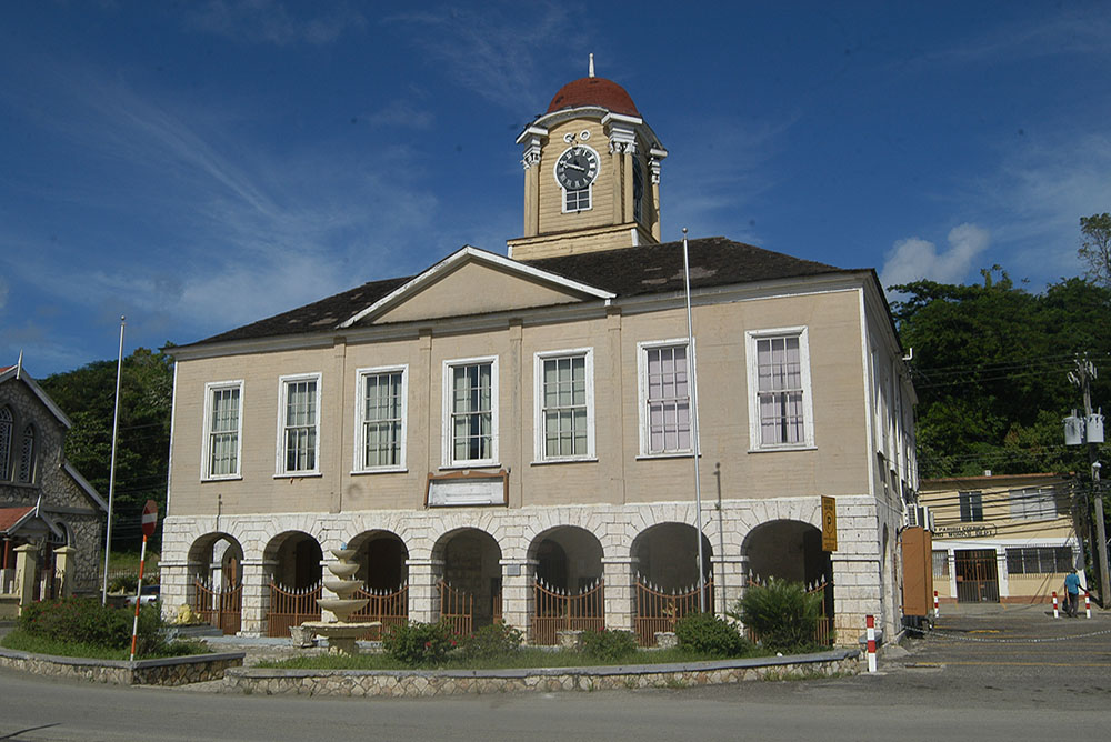 Historic Lucea Clock - Irie Zayne Taxi and Tours Jamaica - www.iriezaynetaxiandtoursjamaica.com - www.IrieZayneTaxiAndToursJamaica.net